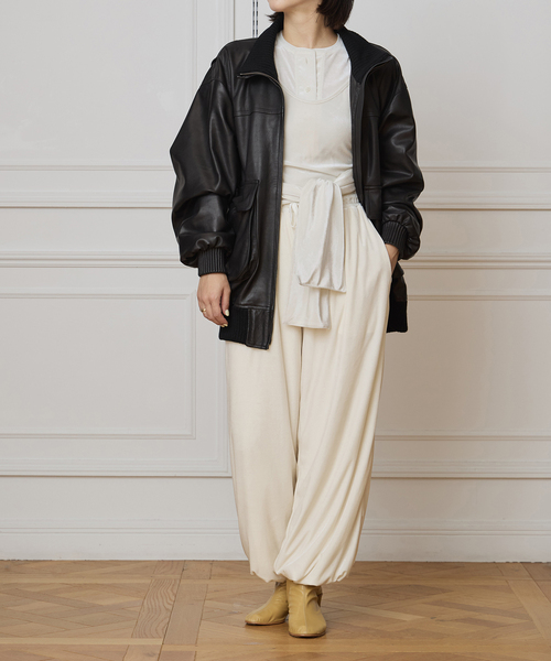 イエナラブークル　トリアセベロアイージーパンツ IENA LA BOUCLE（イエナラブークル） パンツ トリアセベロアイージー