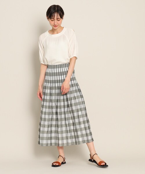 「Dessin」 半袖ブラウス 01 ネイビー レディース_画像2