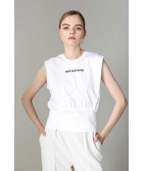 「PINKY&DIANNE」 ノースリーブトップス 38 ホワイト レディース_画像6