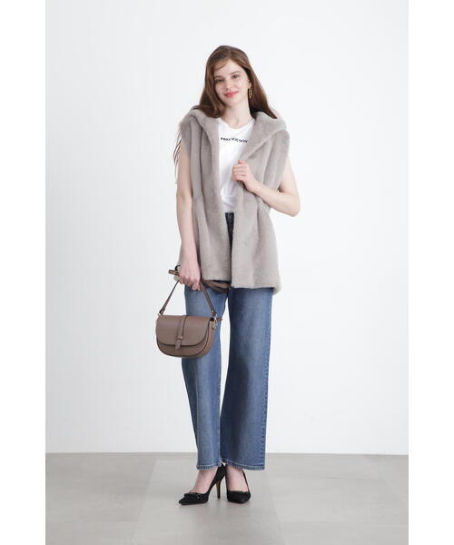 「PINKY&DIANNE」 ノースリーブトップス 38 ホワイト レディース_画像9