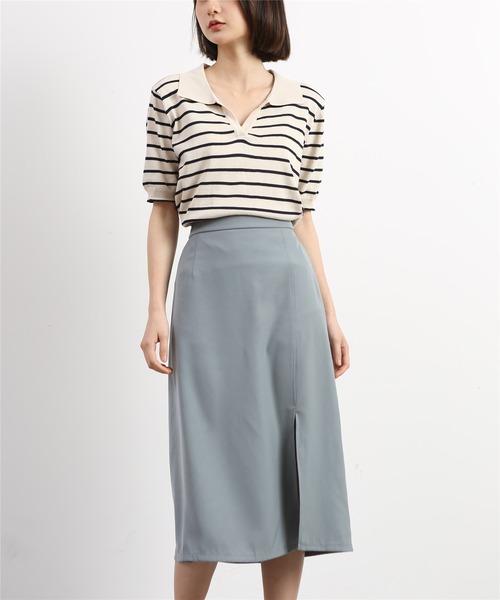 「MAISON DE THERESE」 半袖ニット FREE ライトベージュ レディース_画像4