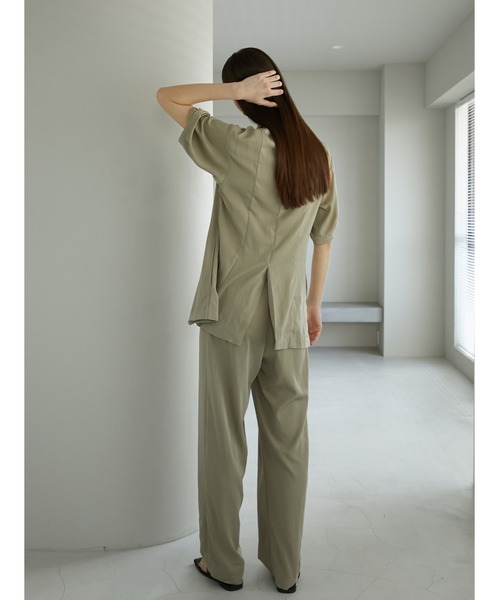 「LA PEAU DE GEM」 半袖シャツ FREE ベージュ レディース_画像6