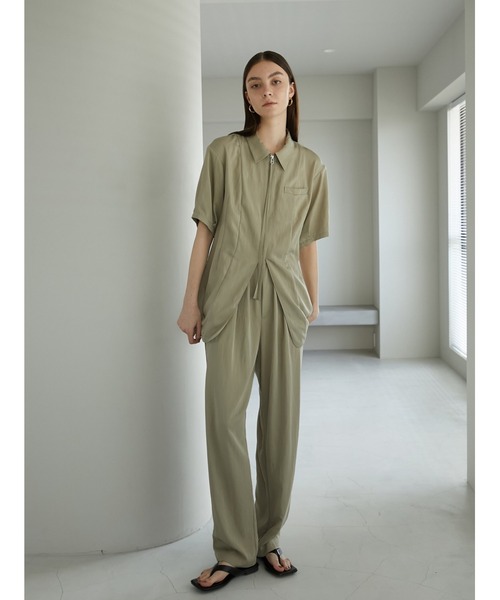 「LA PEAU DE GEM」 半袖シャツ FREE ベージュ レディース_画像7