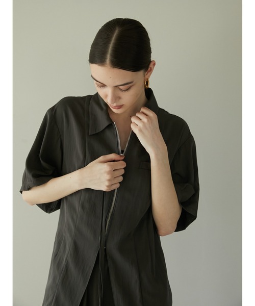 「LA PEAU DE GEM」 半袖シャツ FREE ベージュ レディース_画像8