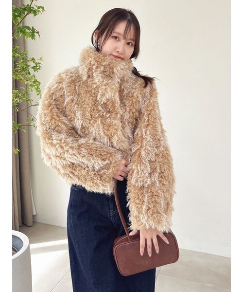 dazzlin（ダズリン） ブルゾン アウター カールエコファーブルゾン