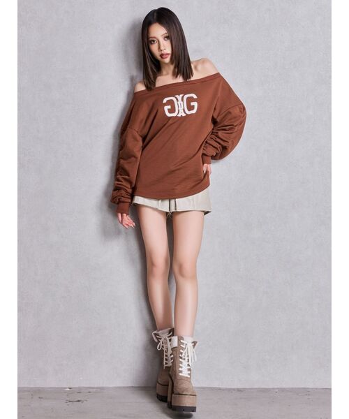 GYDA（ジェイダ） パンツ フェイクレザーレイヤーショートパンツ