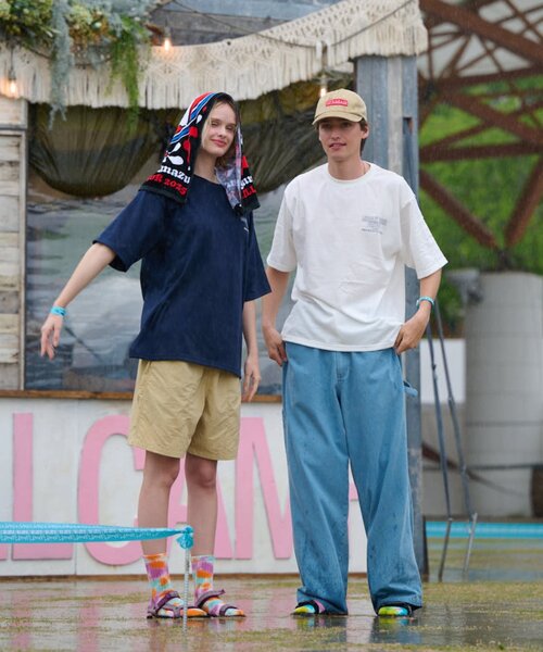 「Franklin Climbing」 半袖Tシャツ LARGE オフホワイト メンズ_画像2