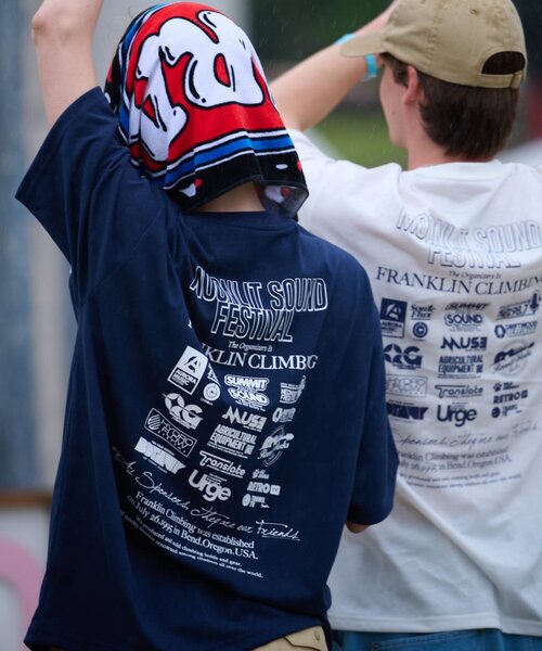 「Franklin Climbing」 半袖Tシャツ LARGE オフホワイト メンズ_画像3