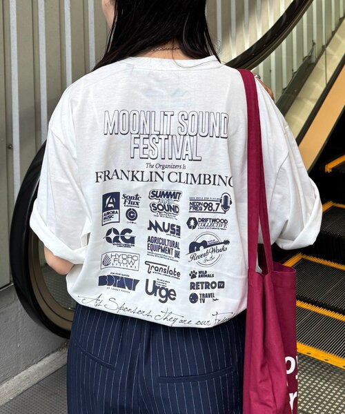 「Franklin Climbing」 半袖Tシャツ LARGE オフホワイト メンズ_画像7