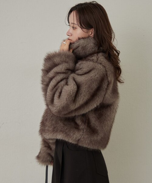 M-LINE コート アウター 「mline」「新色BLK登場！」ファーアウター