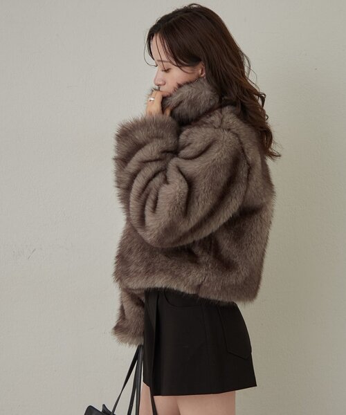 M-LINE コート アウター 「mline」「新色BLK登場！」ファーアウター