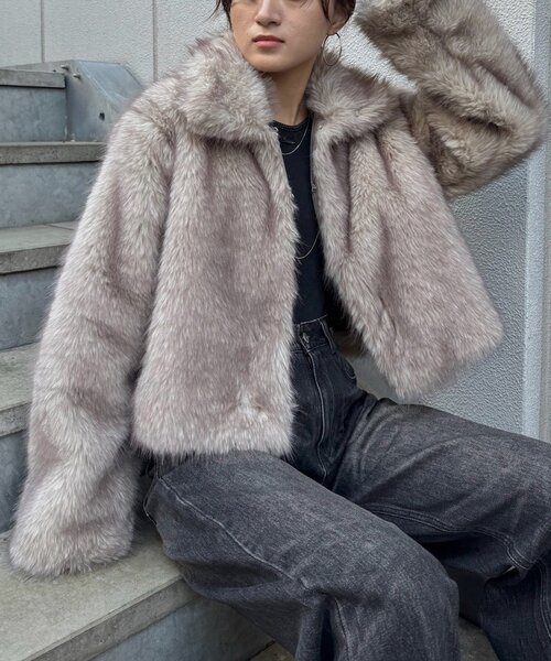 M-LINE コート アウター 「mline」「新色BLK登場！」ファーアウター