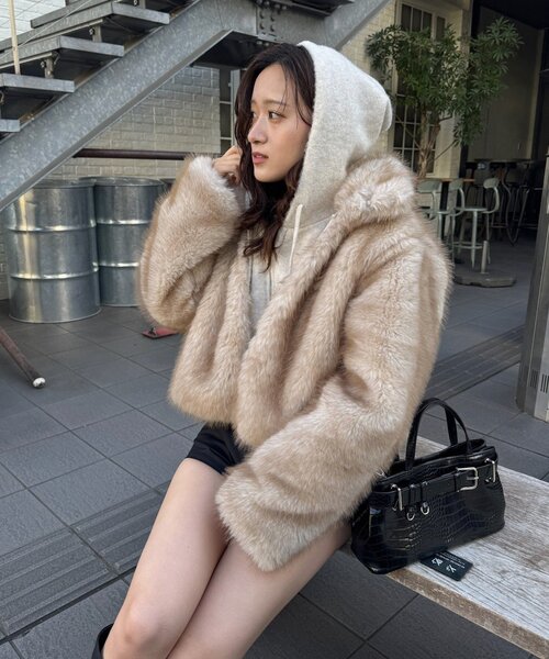 【mtm】e/s オーバーサイズファーコート mtm】e/s オーバーサイズファーコート M-LINE コート アウター 「mline