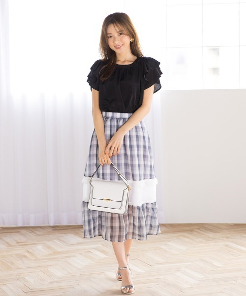 「QUEENS COURT」 半袖ブラウス M ピンク レディース_画像8
