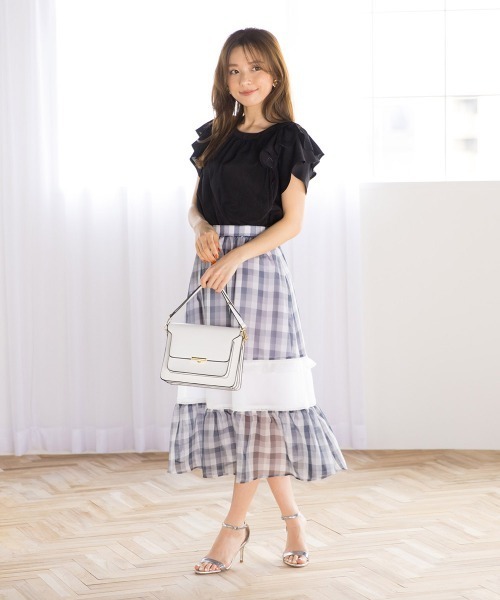 「QUEENS COURT」 半袖ブラウス M ピンク レディース_画像9