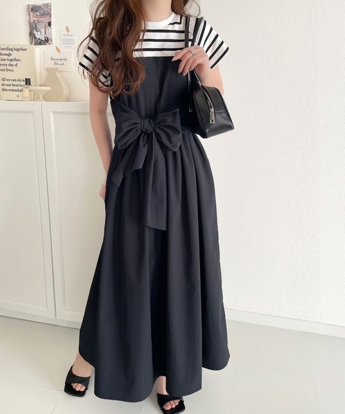 「classicalelf」 ドッキングワンピース MEDIUM ホワイト×ブラック レディース_画像7