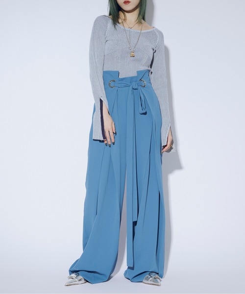 「Ezick」 長袖ニット FREE ブラック レディース_画像8