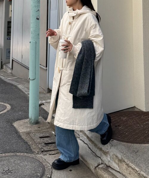 WILLOW ダッフルコート コート 「willow」中綿ダッフルロングコート