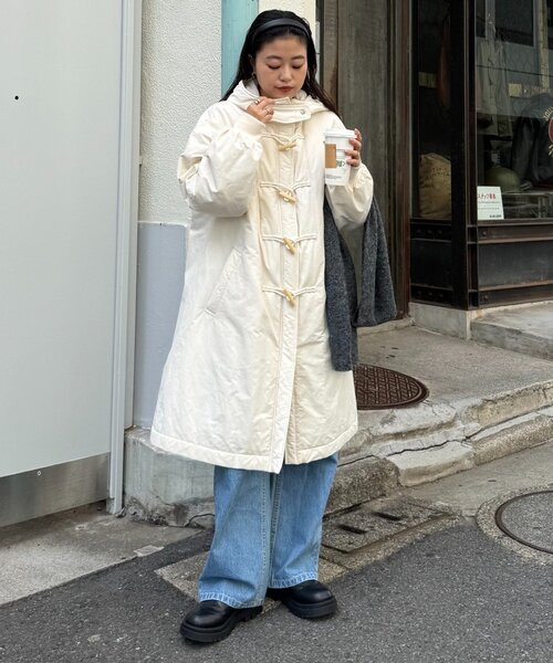 WILLOW ダッフルコート コート 「willow」中綿ダッフルロングコート