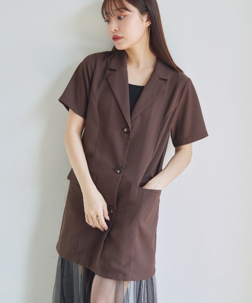 「VANNIE U」 半袖ワンピース FREE アイボリー レディース_画像3