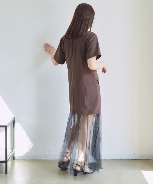 「VANNIE U」 半袖ワンピース FREE アイボリー レディース_画像6