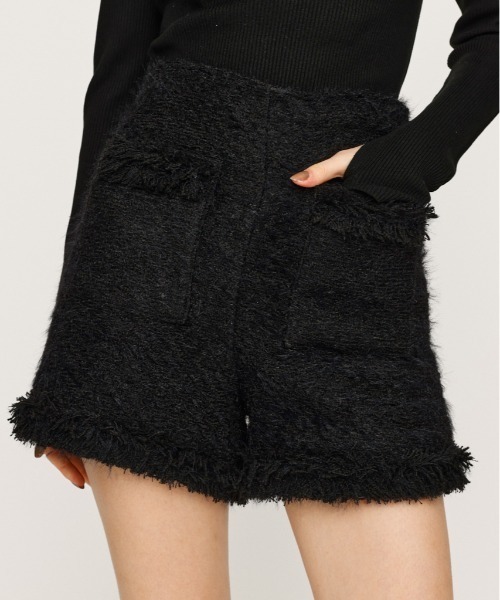 SLY（スライ） スラックス パンツ FLUFFY TWEED S/PT フラッフィー