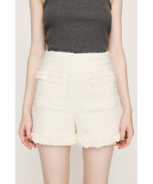 SLY（スライ） スラックス パンツ FLUFFY TWEED S/PT フラッフィー