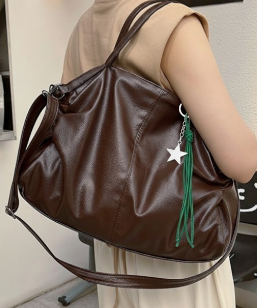 Maison Calme ショルダーバッグ バッグ 「2WAY」サイドギャザー