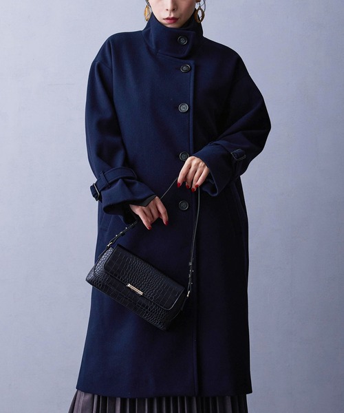 NICOLE white（ニコルホワイト） コート アウター スタンドコート