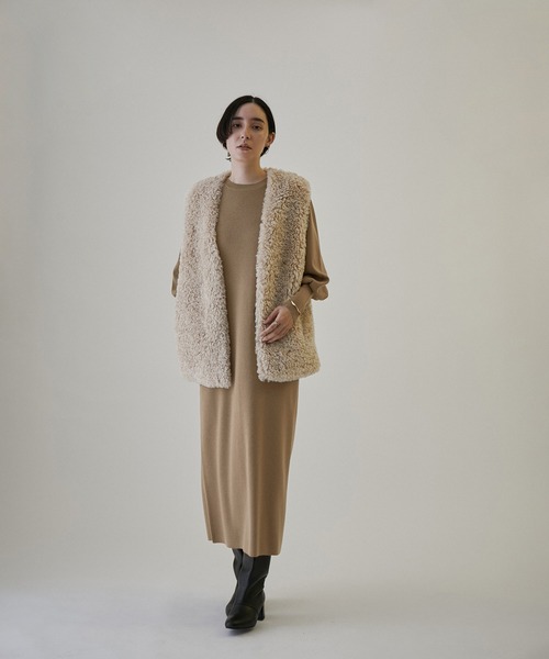 SALON adam et rope'（サロン アダム エ ロペ） ニットワンピース FREE