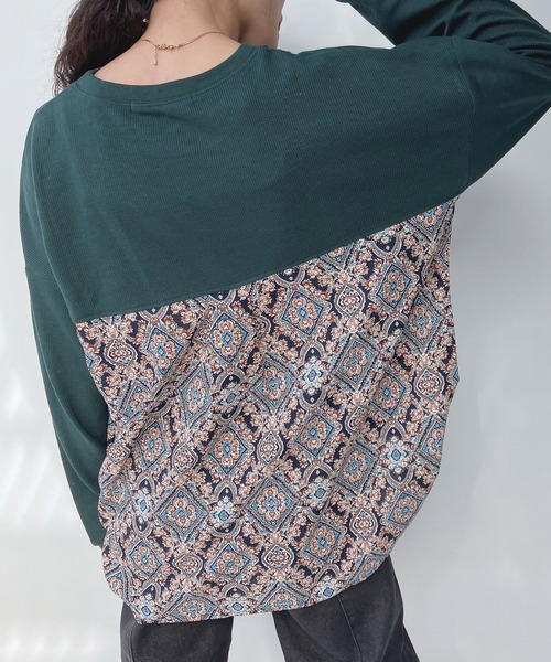 「AS KNOW AS plus」 長袖カットソー FREE ベージュ レディース_画像8