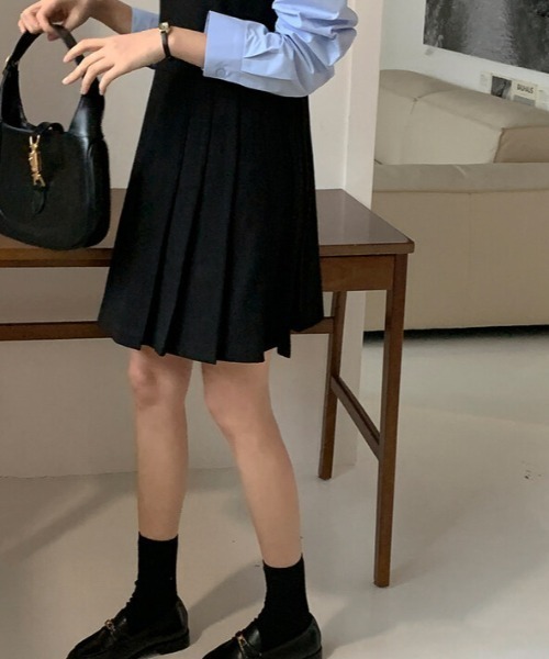 「FREE STYLISTS」 ノースリーブワンピース FREE ダークグレー レディース_画像8