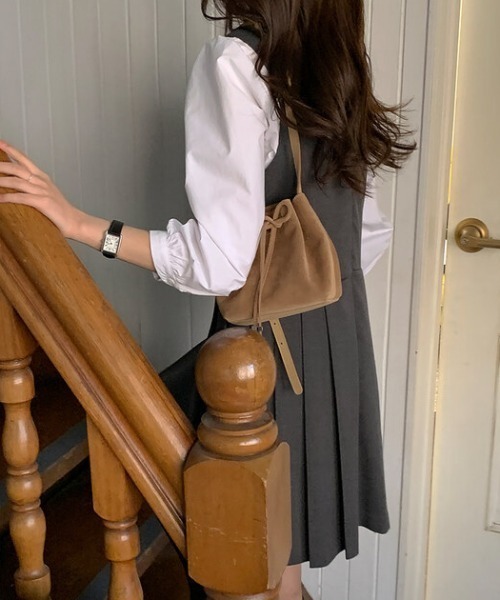 「FREE STYLISTS」 ノースリーブワンピース FREE ダークグレー レディース_画像9