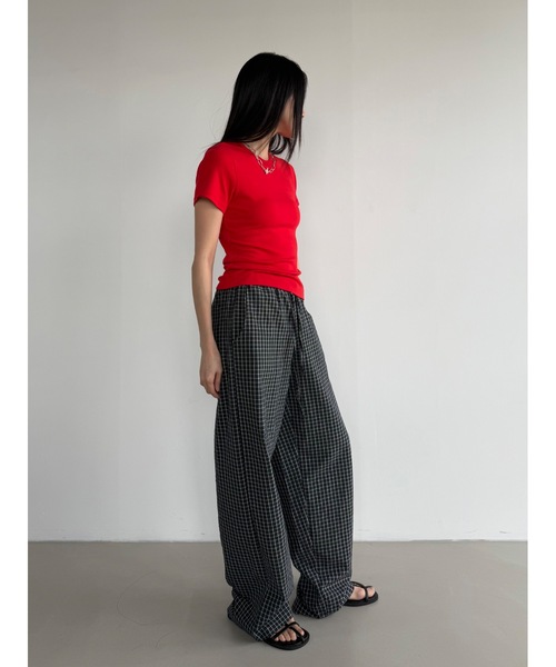 「Didot.showroom」 半袖カットソー S レッド レディース_画像5