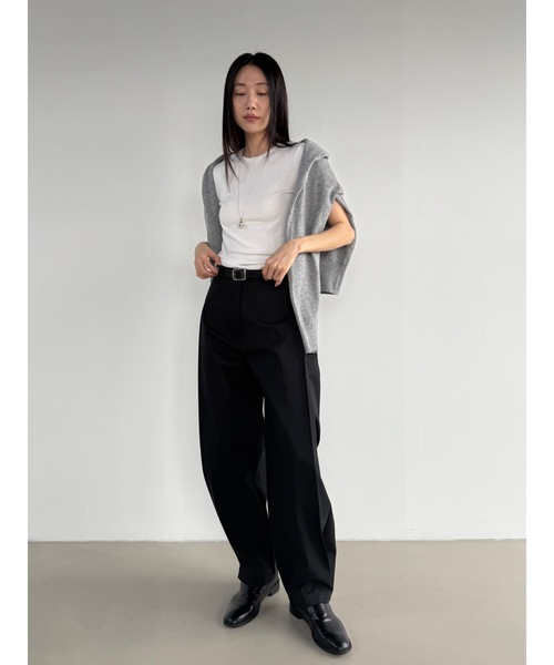 「Didot.showroom」 半袖カットソー S レッド レディース_画像8