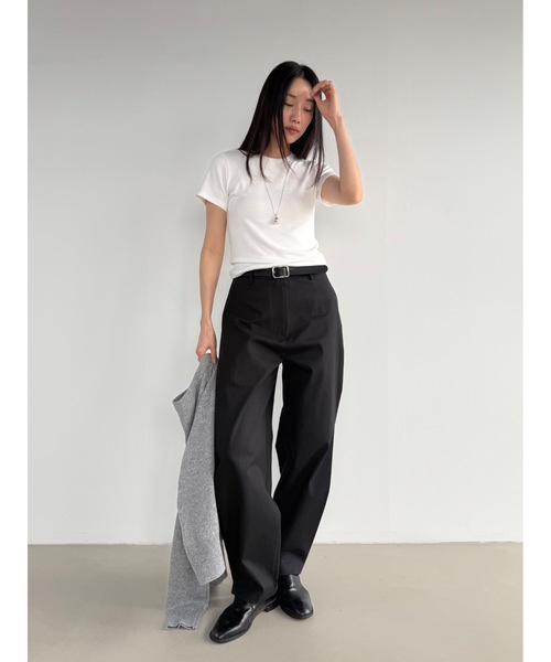 「Didot.showroom」 半袖カットソー S レッド レディース_画像9