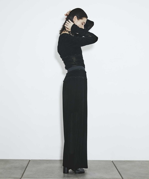 FETICO フェティコ　ベルベット　レギンス　パンツ　サイズ1 24AW FETICO（フェティコ） パンツ 「FETICO/フェティコ」別注 Velvet tulle