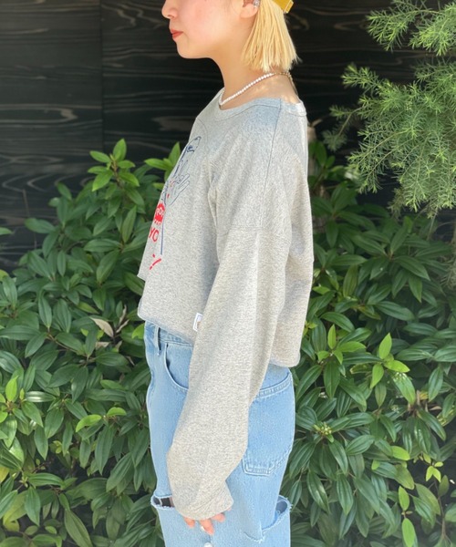 「HELLO.SANFRANCISCO」 長袖カットソー FREE ホワイト レディース_画像2