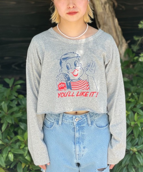 「HELLO.SANFRANCISCO」 長袖カットソー FREE ホワイト レディース_画像4