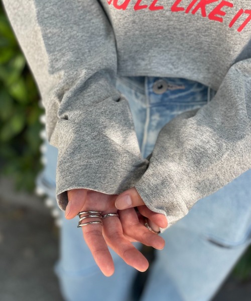 「HELLO.SANFRANCISCO」 長袖カットソー FREE ホワイト レディース_画像5