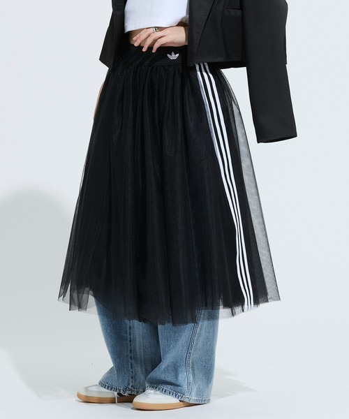 adidas オリジナルス レーススカート ブラック adidas（アディダス） スカート adidas LACE SKIRT / アディダス