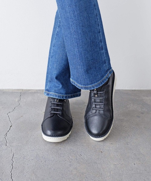 「MODE KAORI」 ローカットスニーカー 24.5cm ブラック×ブラック レディース_画像8