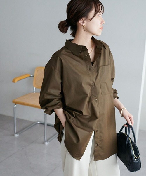 「DISCOAT」 長袖シャツ MEDIUM ブルー レディース_画像5