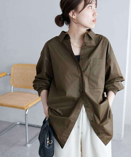 「DISCOAT」 長袖シャツ MEDIUM ブルー レディース_画像8