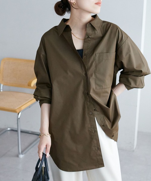 「DISCOAT」 長袖シャツ MEDIUM ブルー レディース_画像9