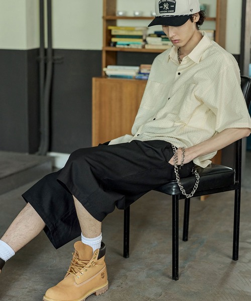 「Bleme」 チノパンツ M ブラック メンズ_画像7