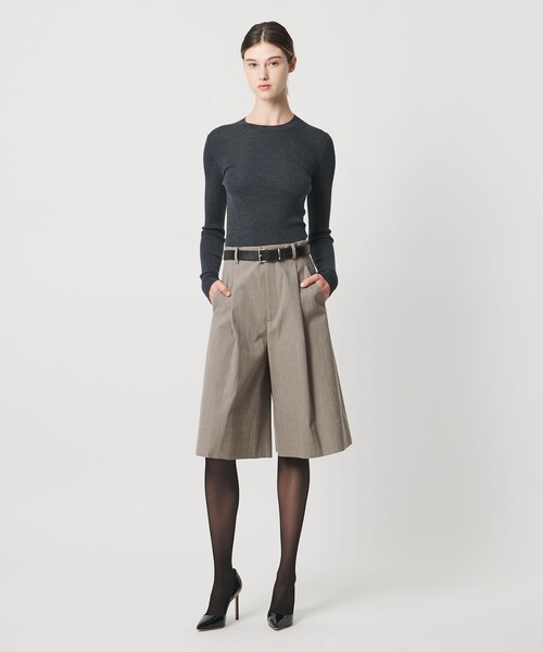 LOEFF（ロエフ） パンツ 「LOEFF」キャンバス タック キュロット