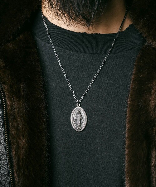Subciety（サブサエティ） ネックレス Metal necklace-maria- メンズ