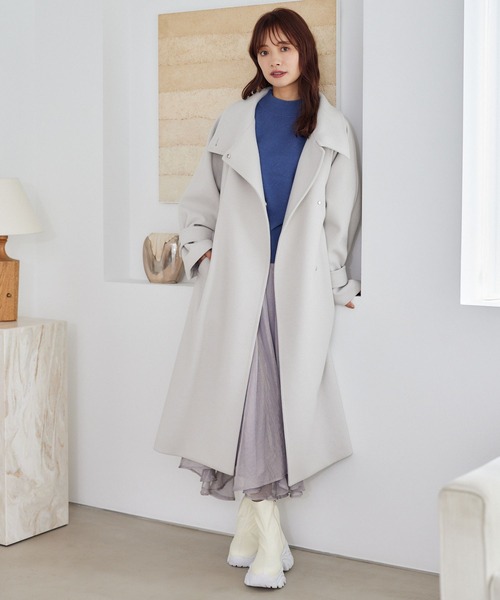 「mysty woman」 長袖ニット FREE レッド レディース_画像2