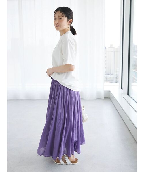 「CRAFT STANDARD BOUTIQUE」 「furry」フレアスカート FREE チャコールグレー レディース_画像9